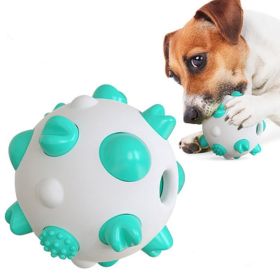 Pet Dog Toy Interactive Chew Toy Non Toxic Bite Resistant Rubber Ball - Blue