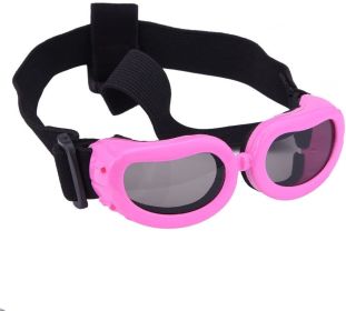 Pet Goggles Dog UV Protection Glasses Waterproof Windproof Anti-Fog Eye Glasses - Pink