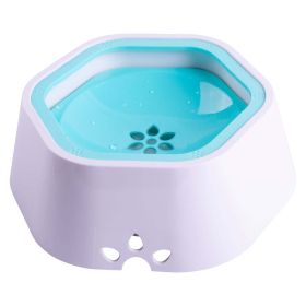 Pet Life 'Everspill' 2-in-1 Food and Anti-Spill Water Pet Bowl - Blue