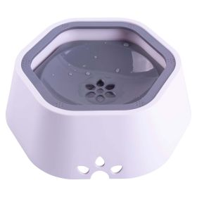 Pet Life 'Everspill' 2-in-1 Food and Anti-Spill Water Pet Bowl - Grey