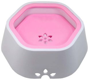 Pet Life 'Everspill' 2-in-1 Food and Anti-Spill Water Pet Bowl - Pink