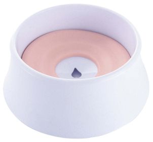Pet Life 'Pud-Guard' Anti-Spill Floating Water and Food Bowl - Pink