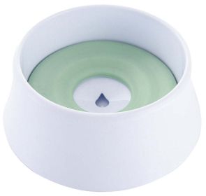 Pet Life 'Pud-Guard' Anti-Spill Floating Water and Food Bowl - Green