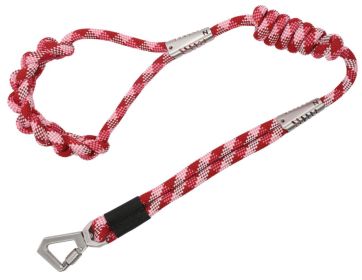 Pet Life 'Neo-Craft' Handmade One-Piece Knot-Gripped Training Dog Leash - Red