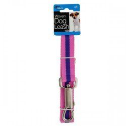 Fashion Pink Woven Nylon Dog Leash (pack of 12) - KL21141